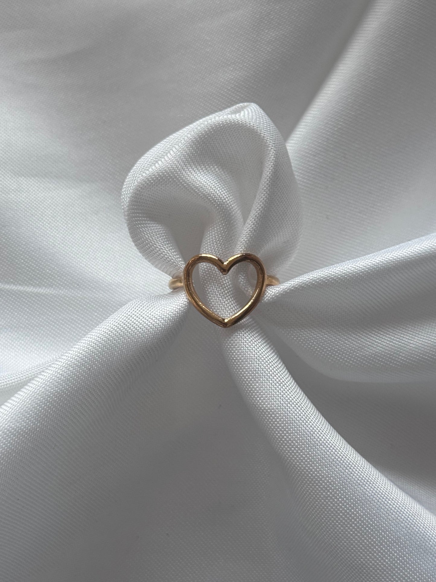 ‘CLASSIC HEART’ ring - goud/zilver