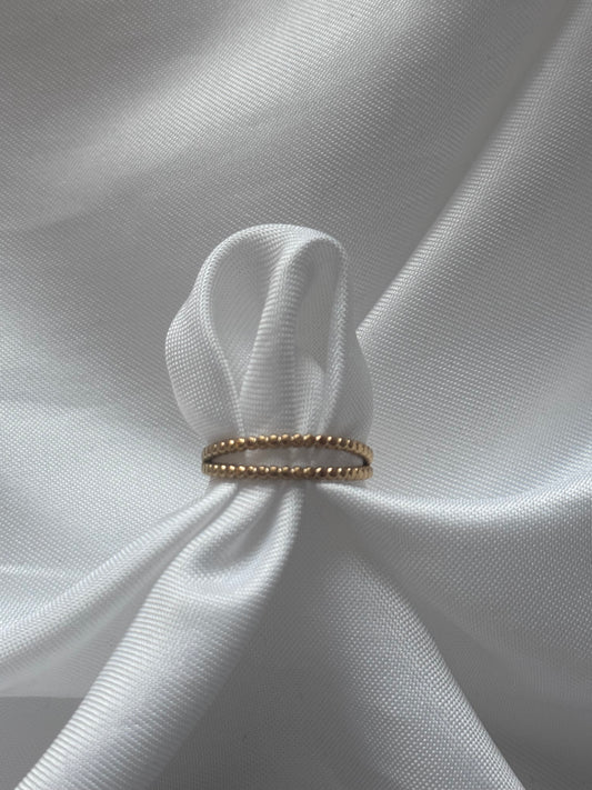 ‘DOUBLE DOTS’ ring - goud