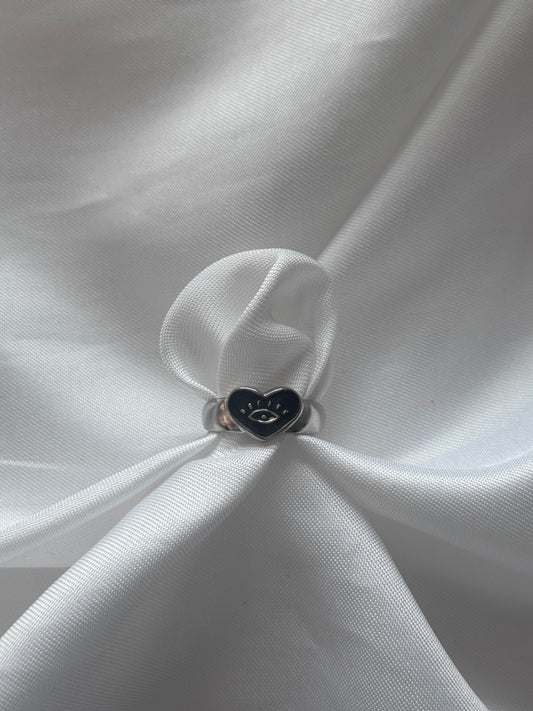 ‘NIGHT EYE’ ring - zilver