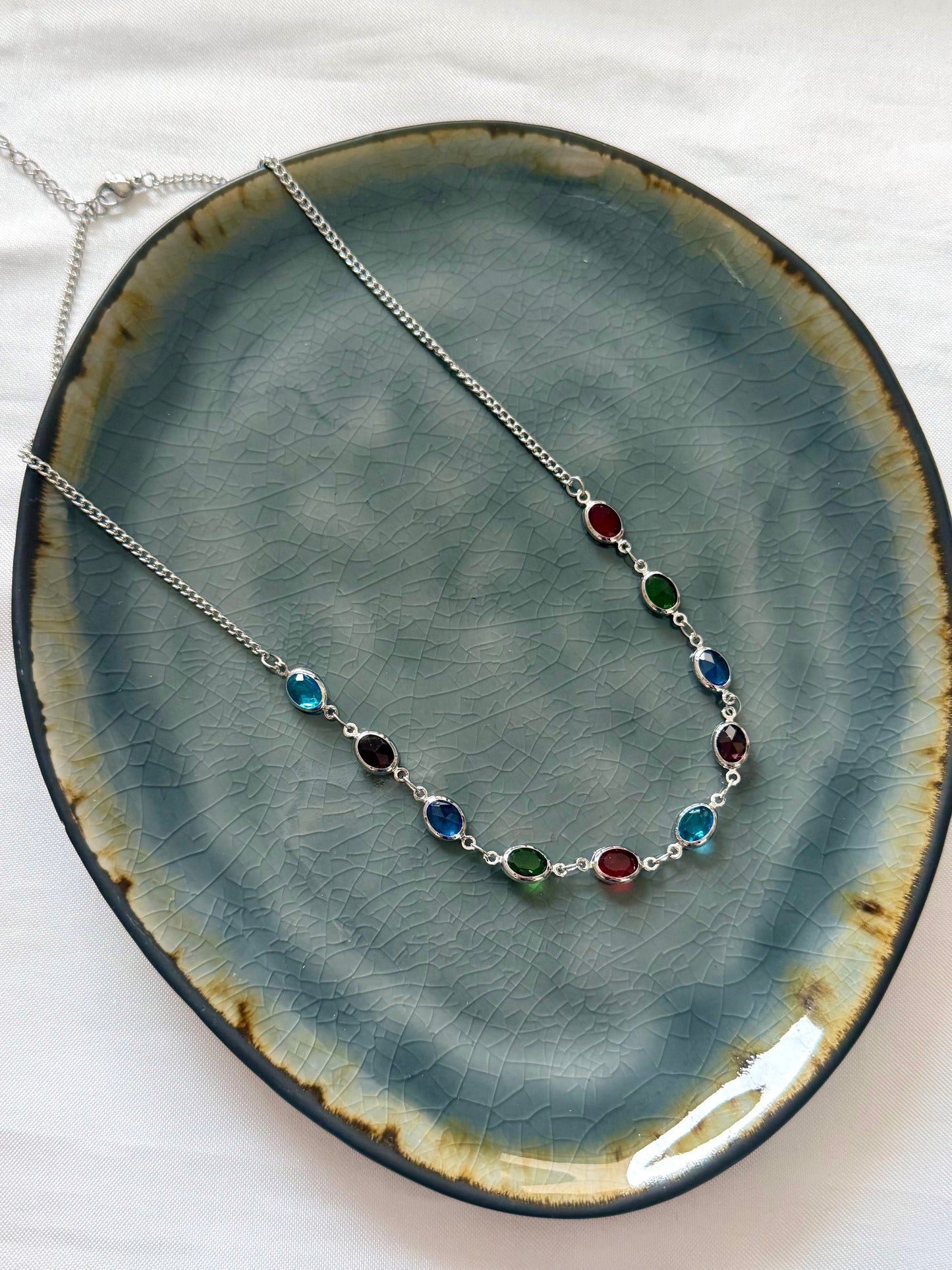 ‘COLOR’ ketting - goud/zilver