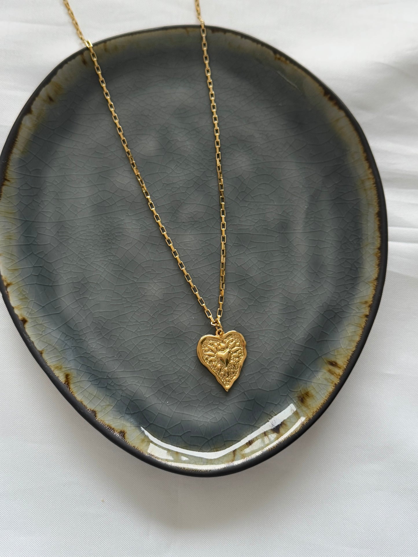 ‘MELTED LOVE’ ketting - goud/zilver