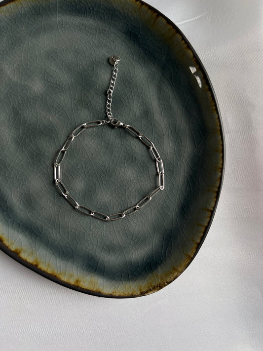 Basic schakelarmband - goud/zilver