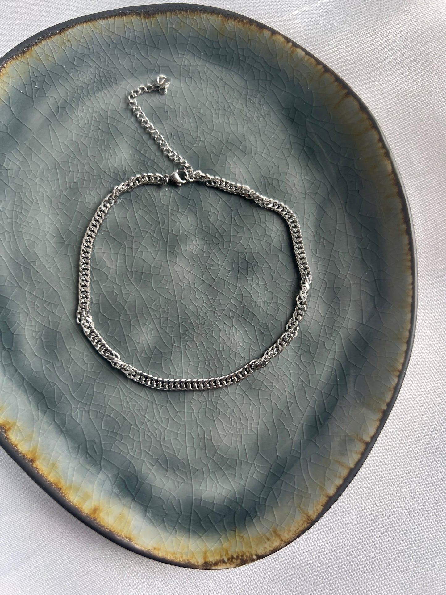 Lexa enkelbandje - zilver