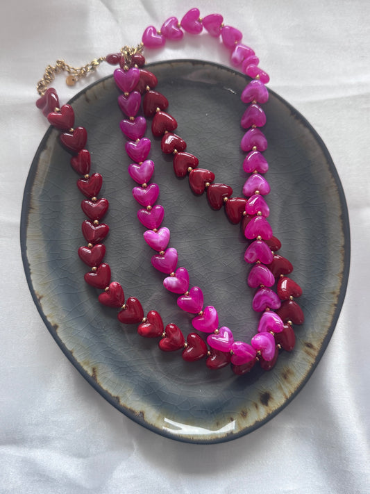 ‘HEART BEADS’ ketting - diverse kleuren