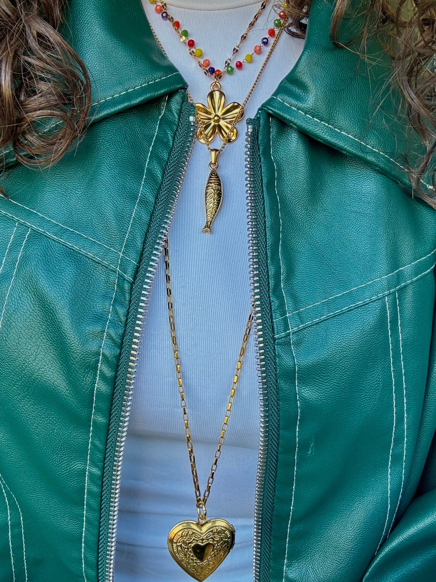 ‘LOCKED LOVE’ ketting - goud/zilver