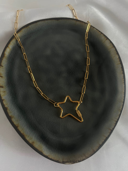 ‘FUNKY STAR’ ketting - goud/zilver