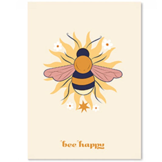 ‘BEE HAPPY’ kaartje