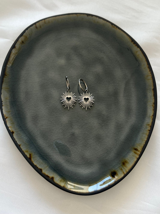‘ZARA’ oorbellen - goud/zilver