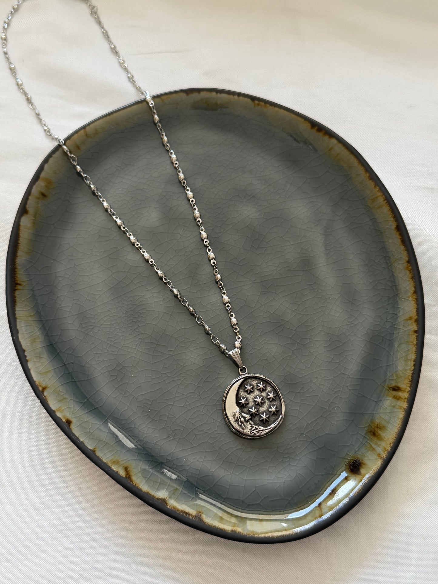 ‘LUNA’ ketting - zilver
