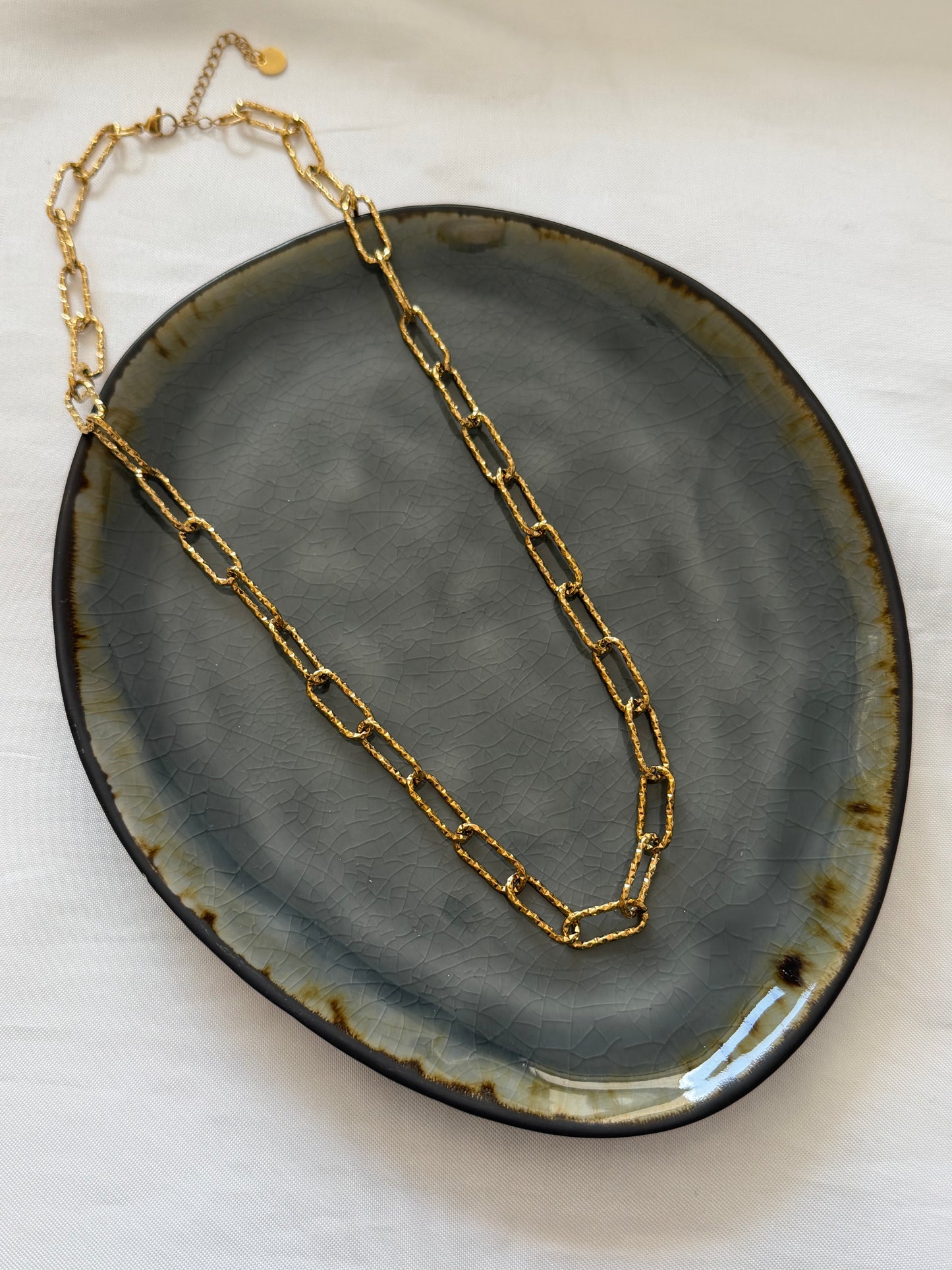 ‘BIG CHAIN’ ketting - goud/zilver