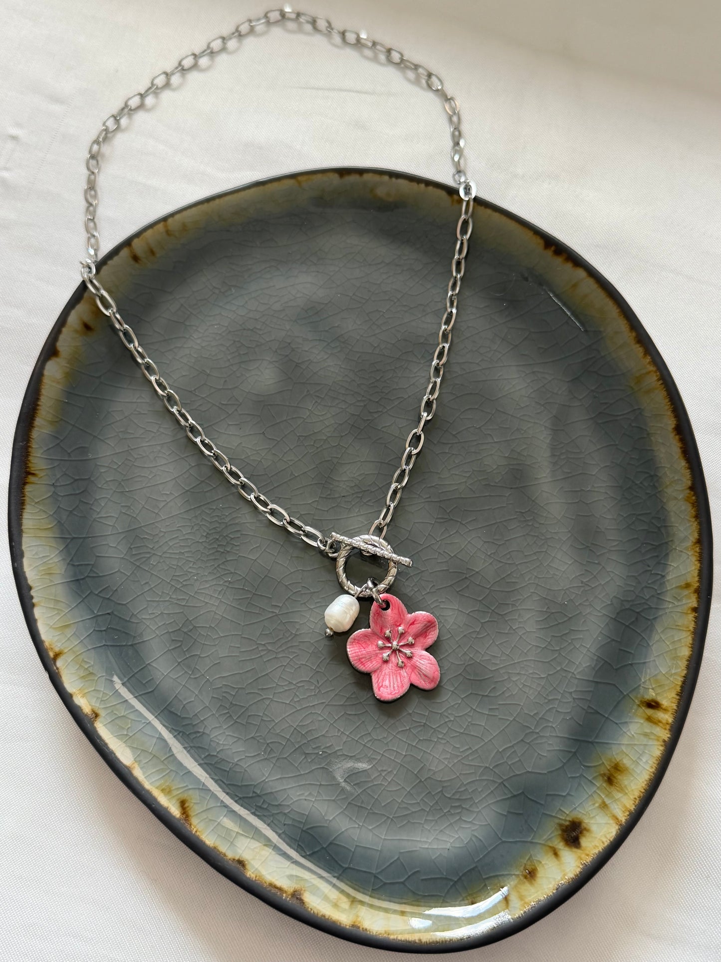 ‘ALOHA’ ketting - goud/zilver