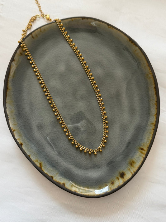‘LITTLE DOTS’ ketting - goud/zilver