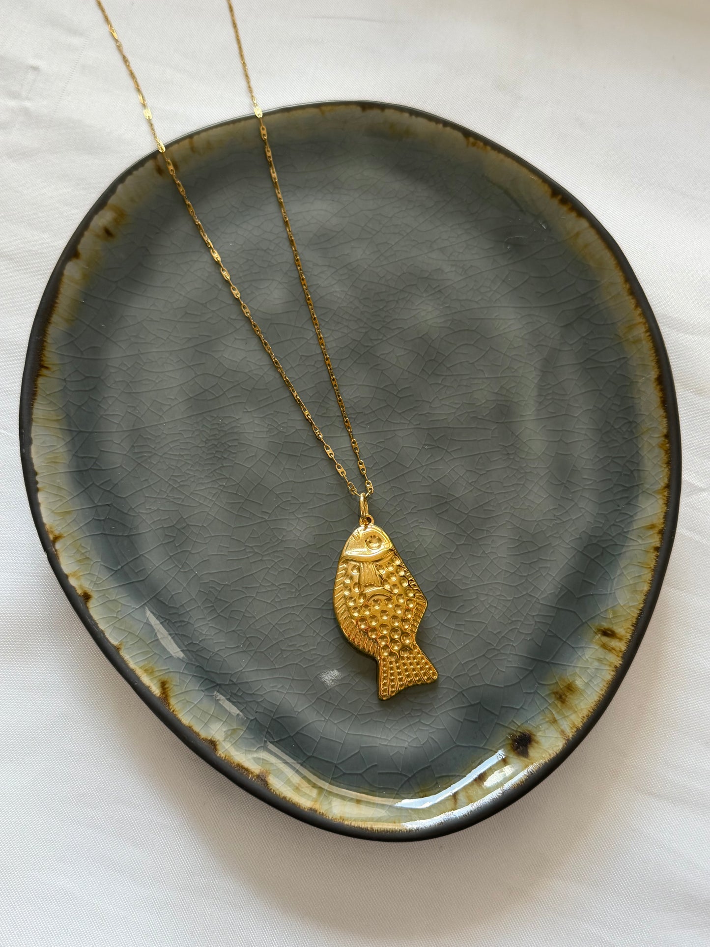 ‘BIG FISH’ ketting - goud
