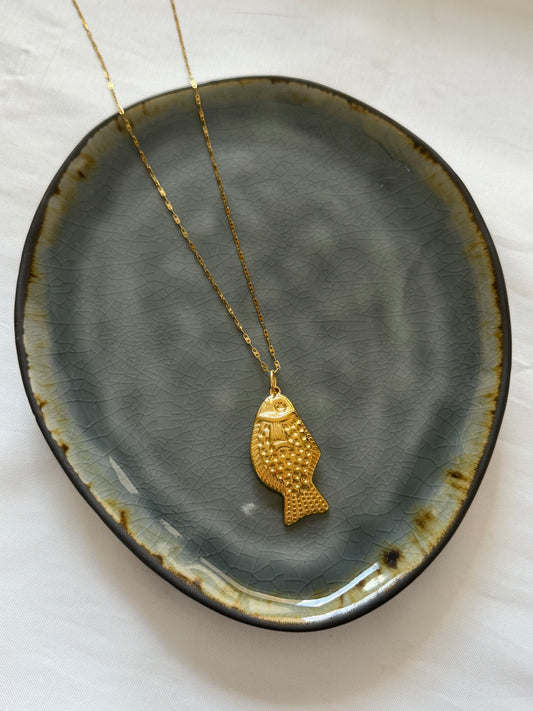 ‘BIG FISH’ ketting - goud