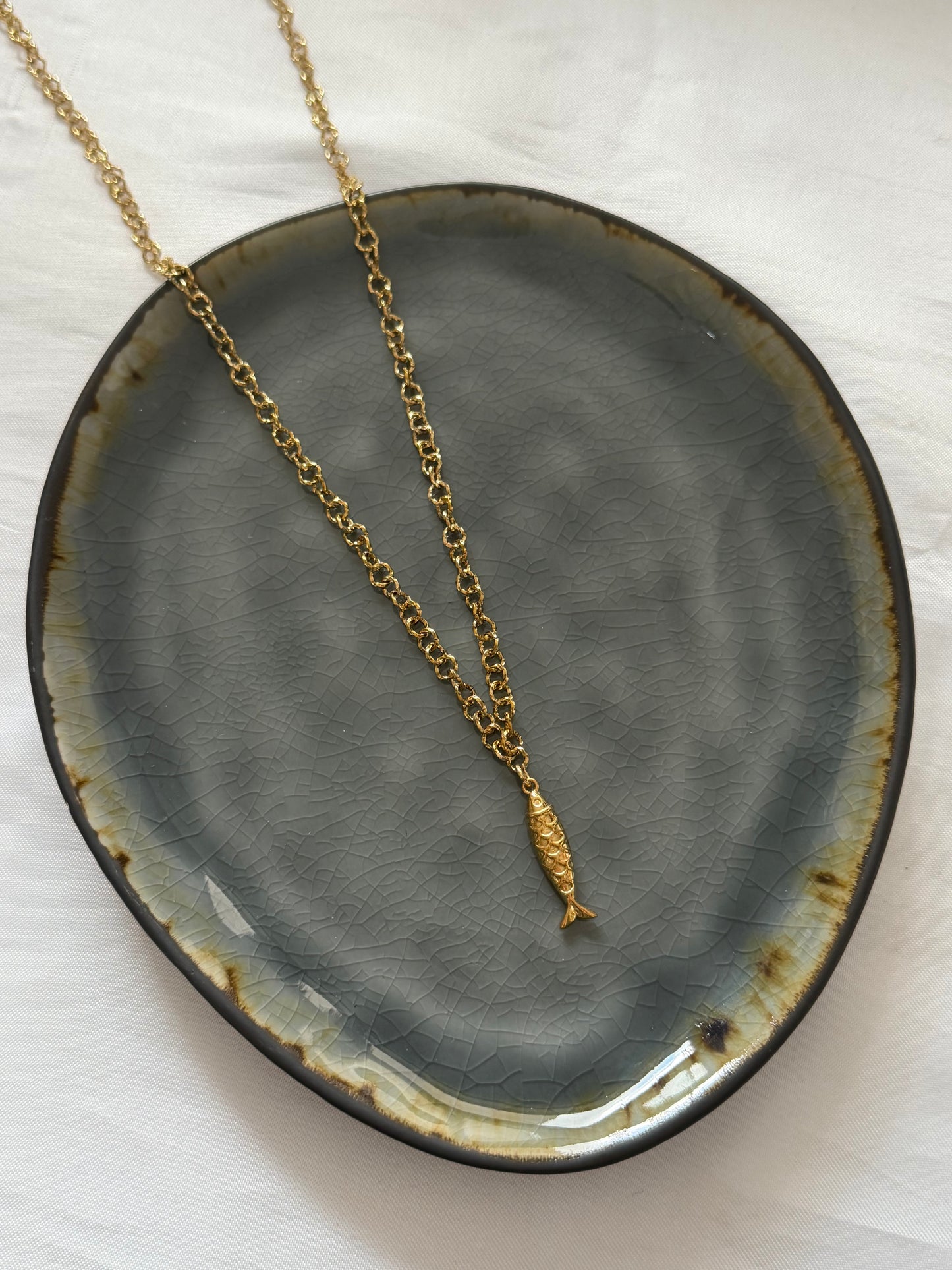 ‘FISH’ ketting - goud