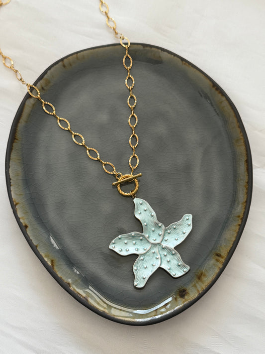 ‘BAILEY BLUE’ ketting - goud
