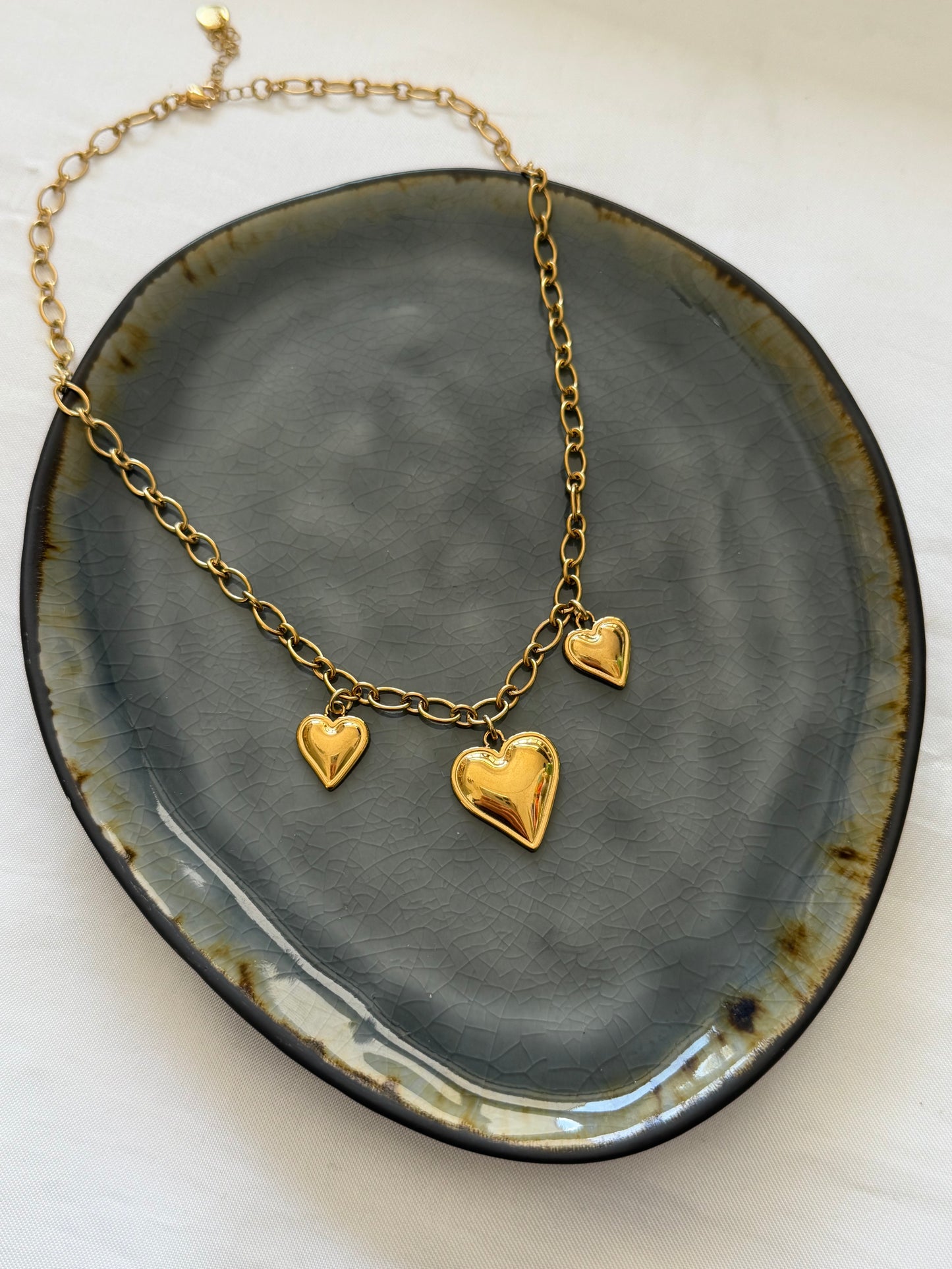 ‘GLAMOUR’ ketting - goud/zilver