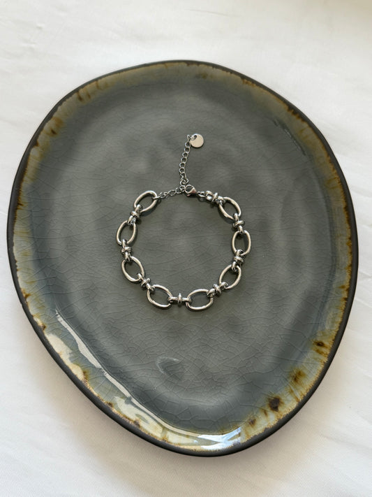 ‘STATEMENT’ armband - zilver