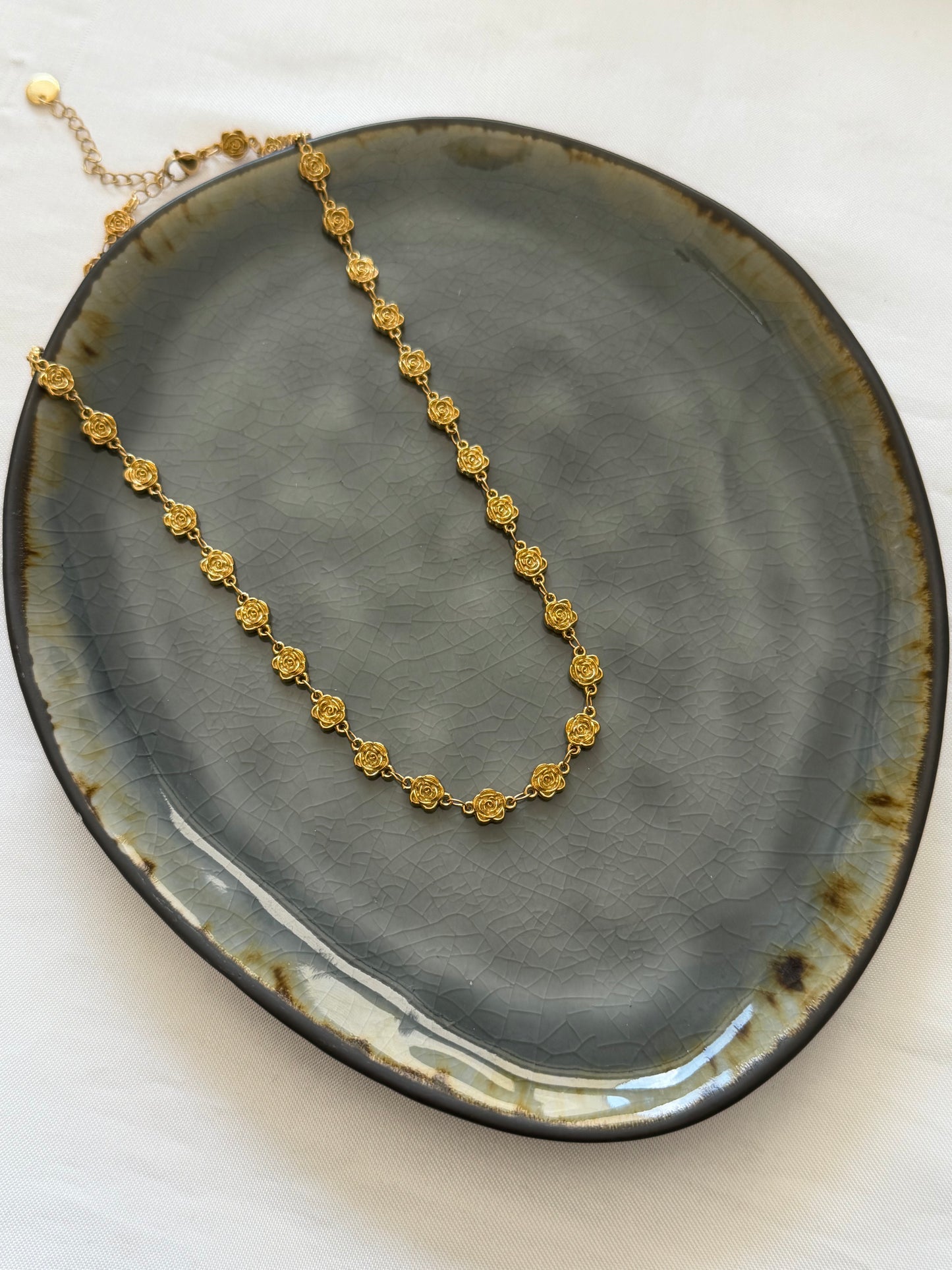 ‘ROSE’ ketting - goud