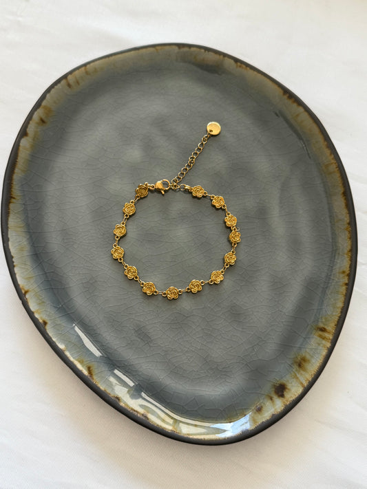 ‘ROSE’ armband - goud
