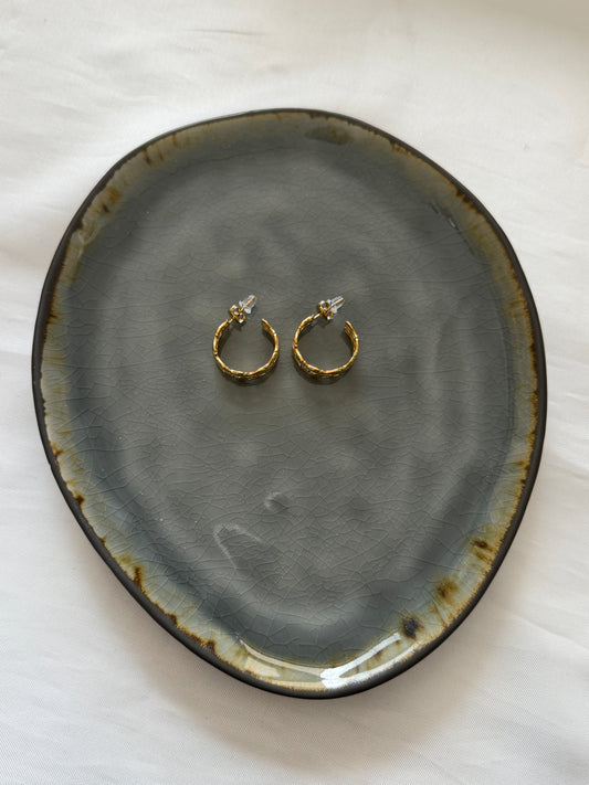 ‘SWIMMING FISH’ oorbellen - goud