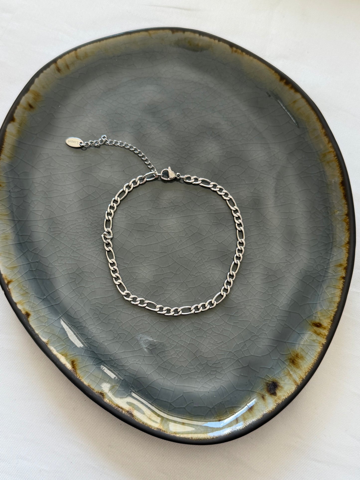 ‘LITTLE CHAIN’ enkelbandje - goud/zilver