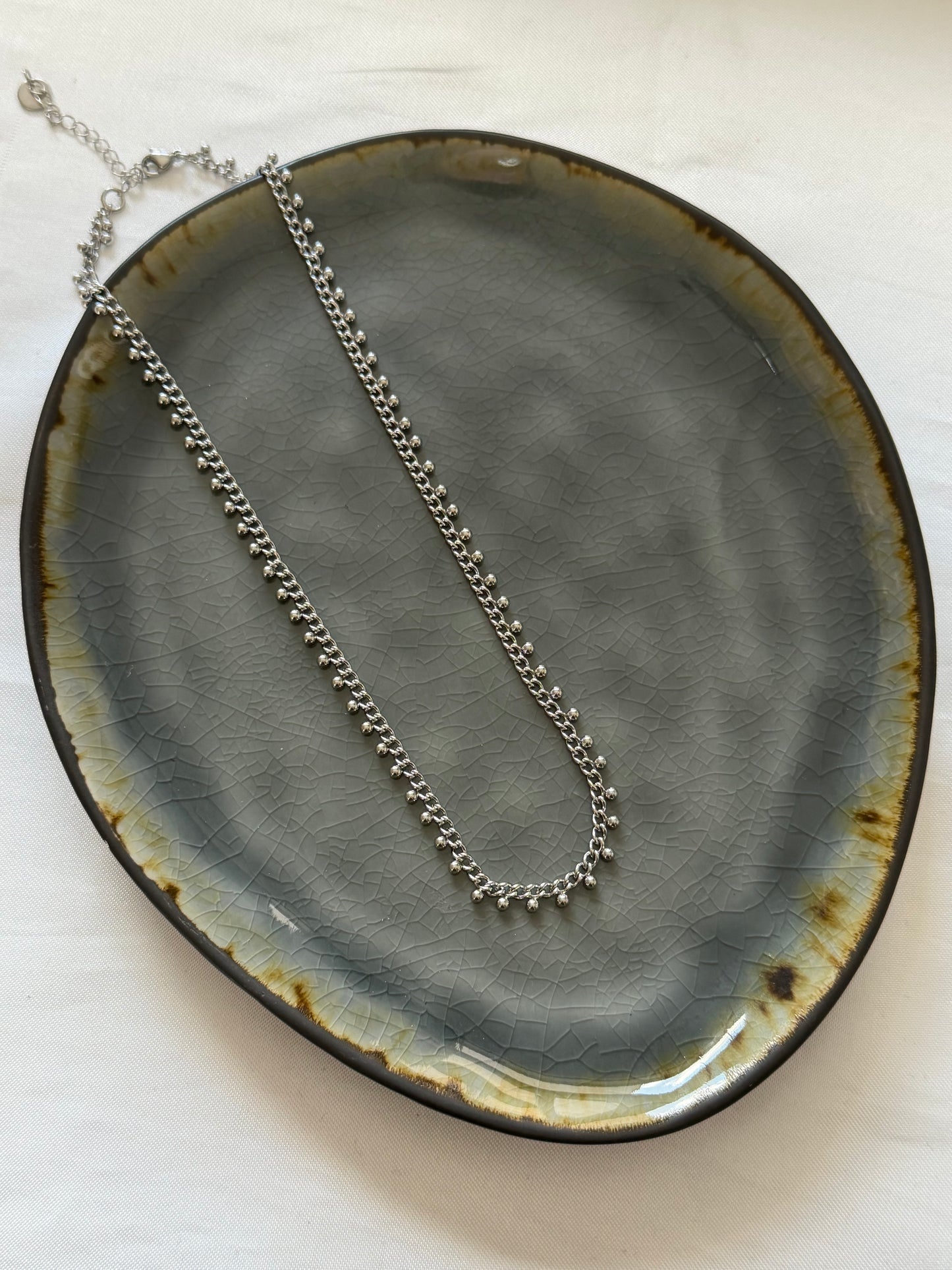 ‘LITTLE DOTS’ ketting - goud/zilver
