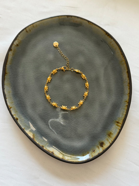 ‘KRAB’ armband - goud