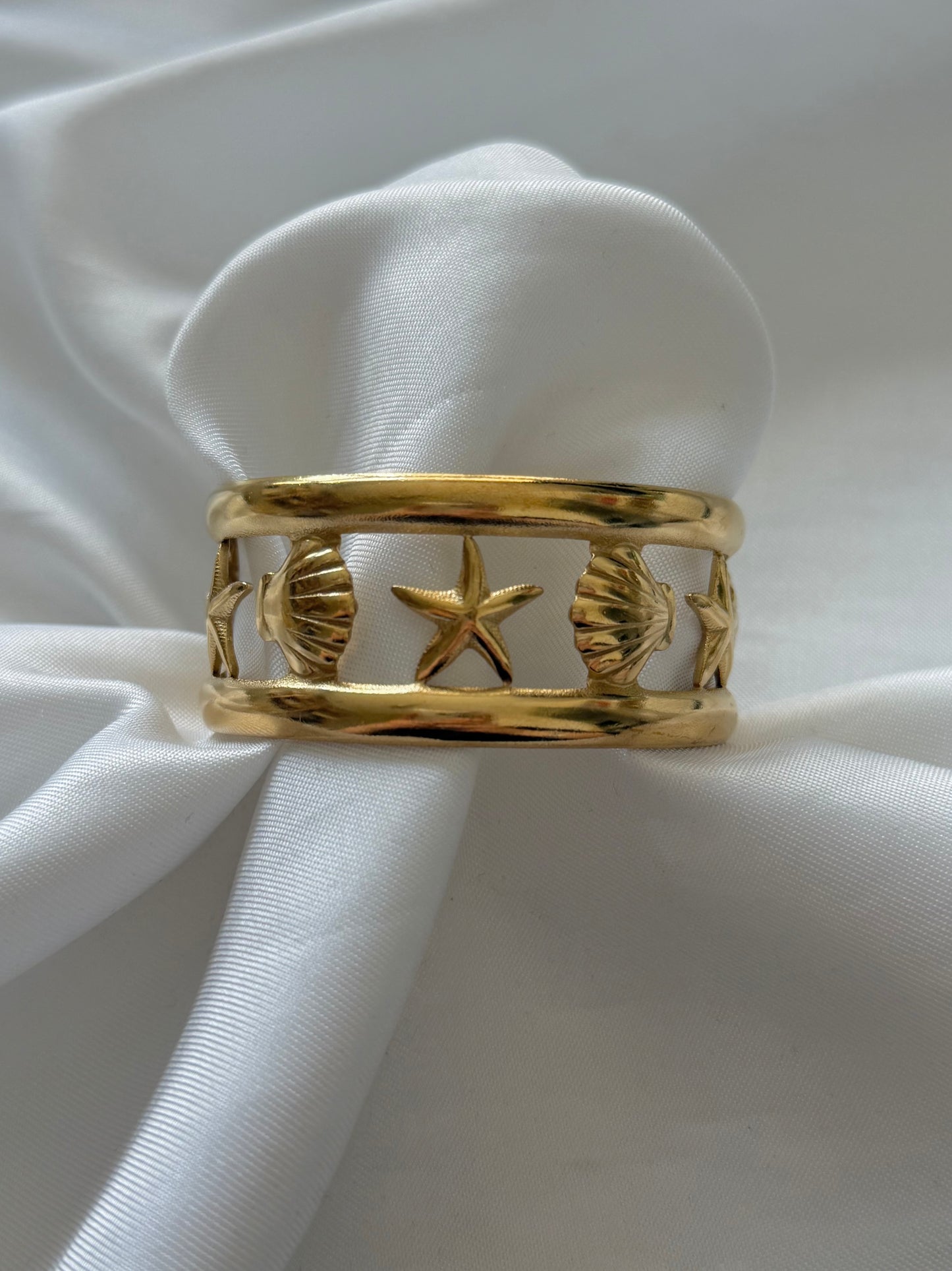 ‘OCEAN THEME’ bangle - goud/zilver