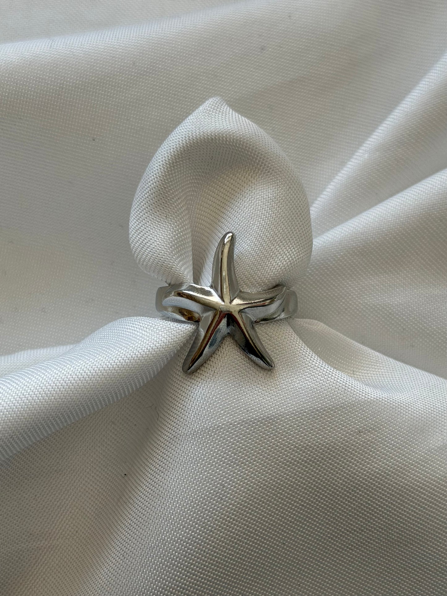 ‘STARFISH’ ring - goud/zilver
