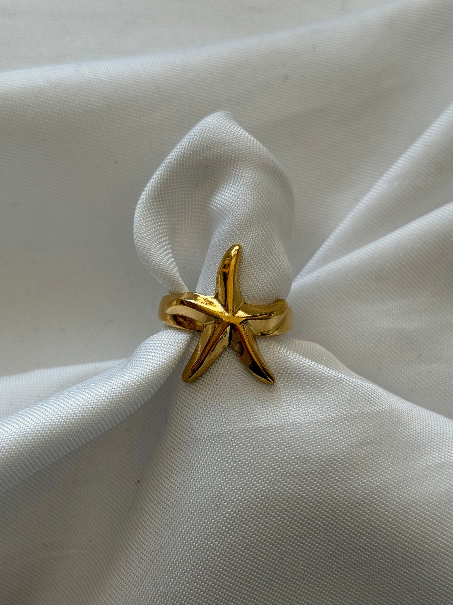 ‘STARFISH’ ring - goud/zilver