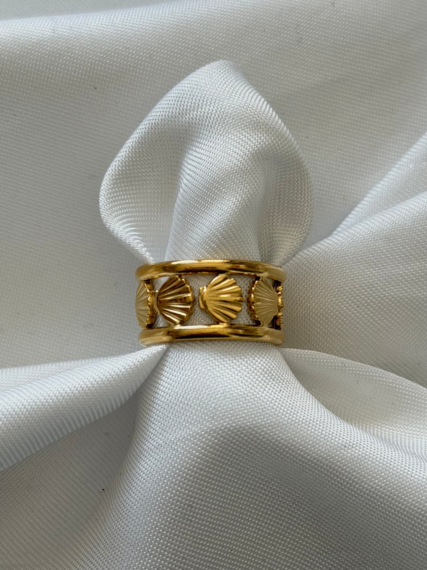 ‘VACAY’ ring - goud/zilver