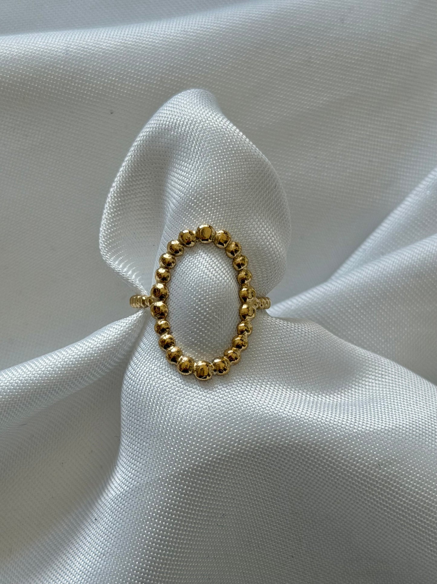 ‘DOTS’ ring - goud/zilver