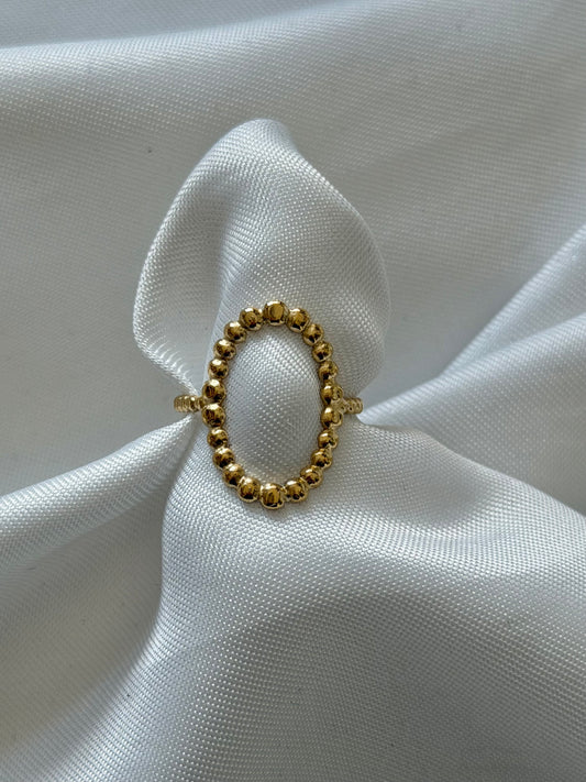 ‘DOTS’ ring - goud/zilver