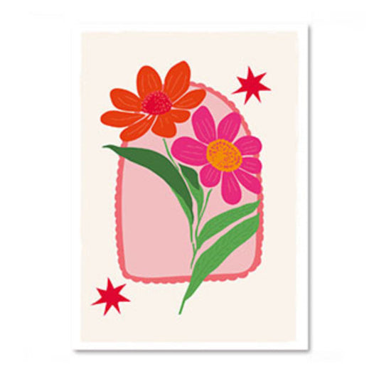‘FLOWERS’ kaartje