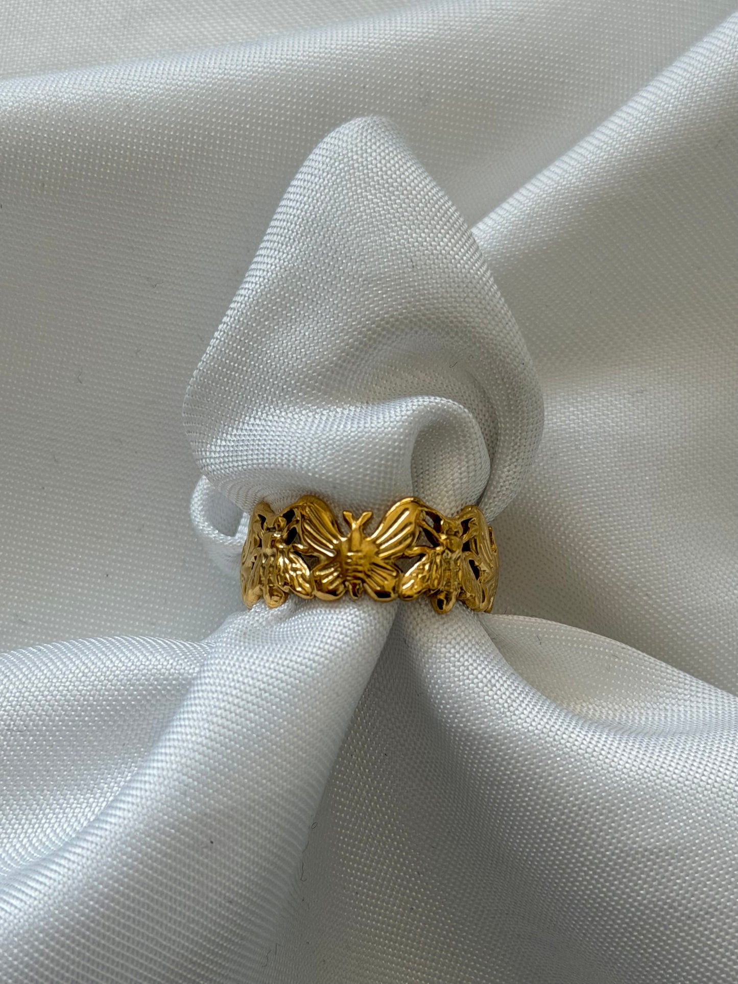 ‘BIBI’ ring - goud/zilver