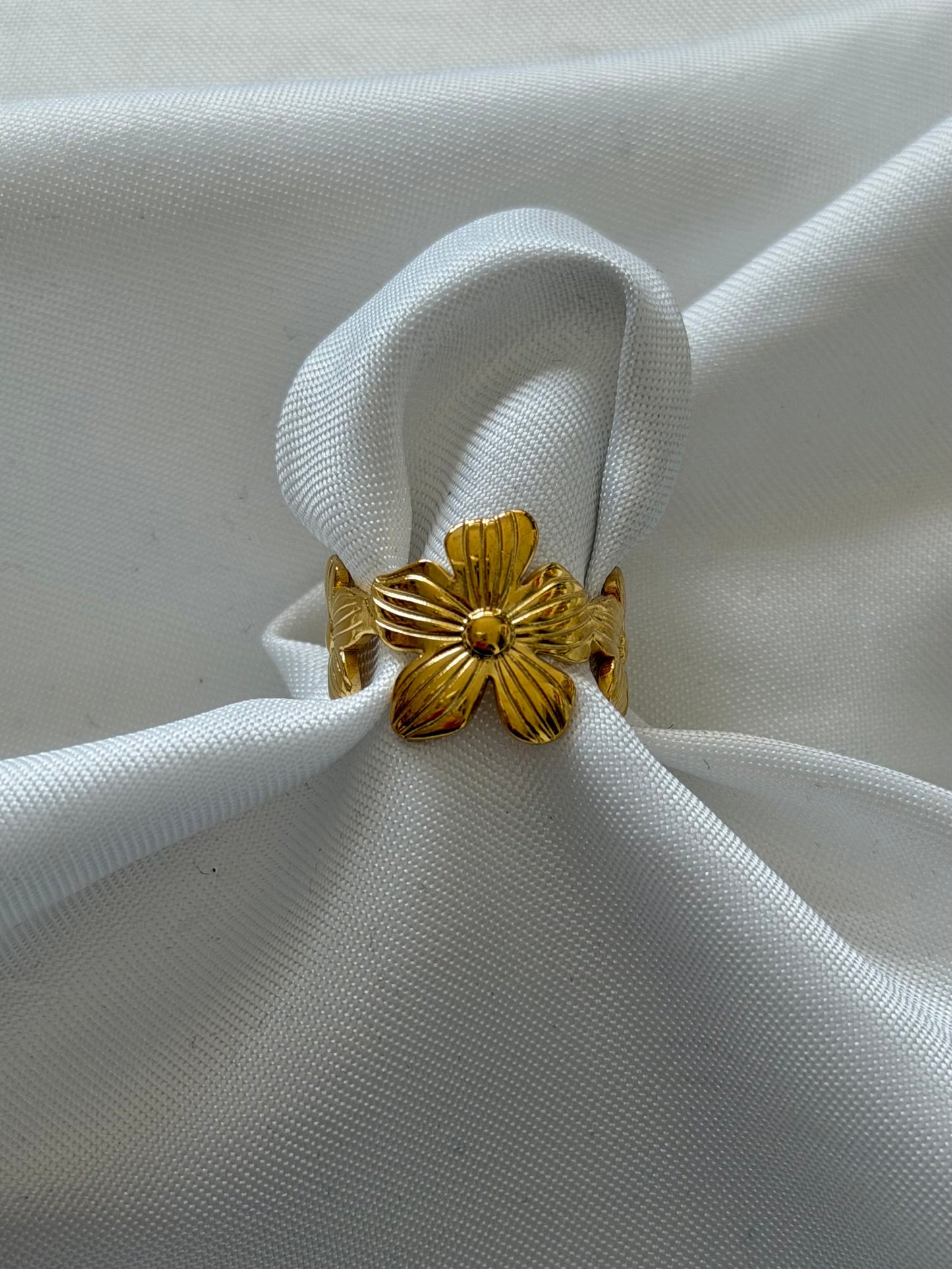 ‘SPRING’ ring - goud/zilver