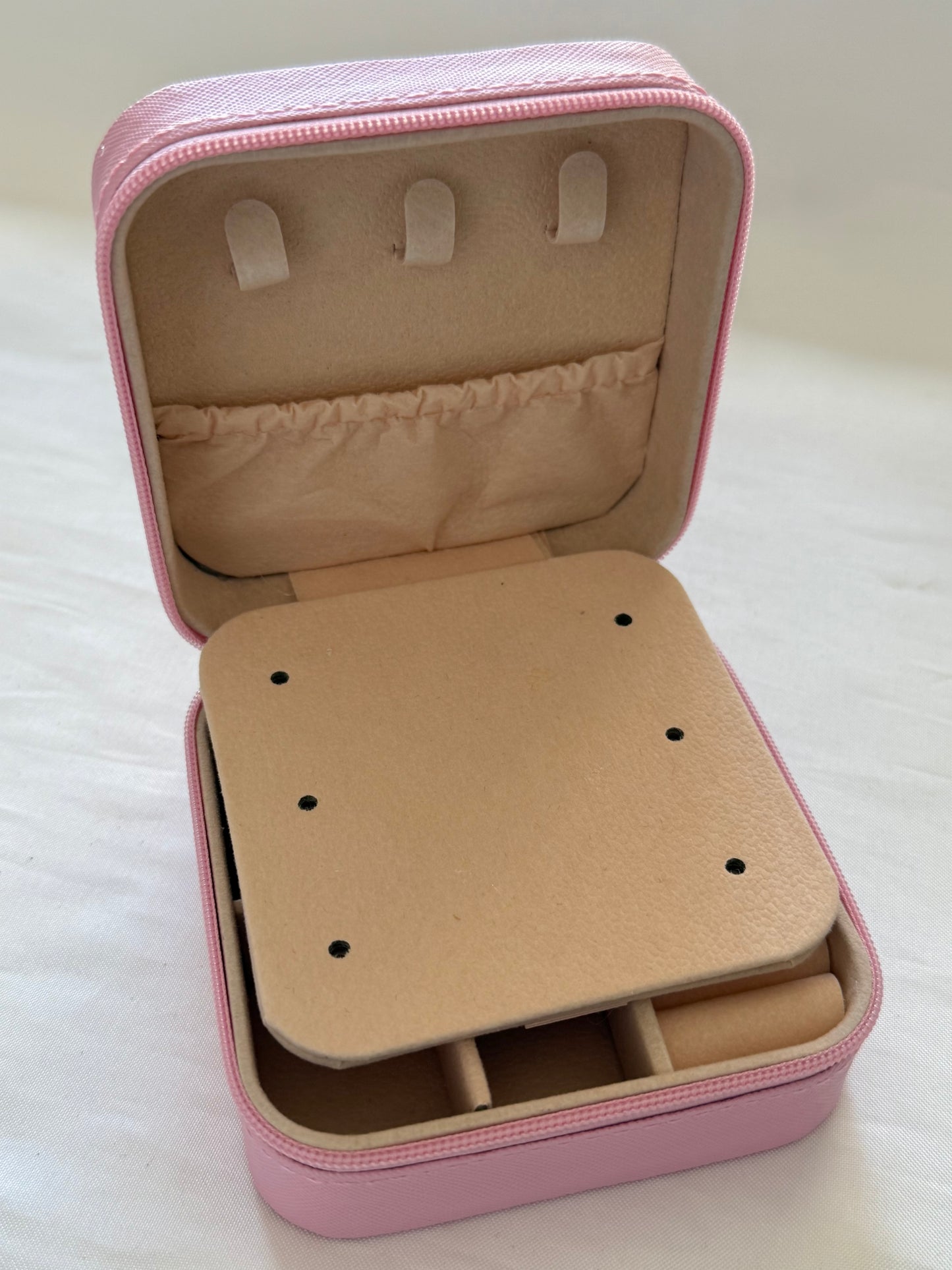 Sieraden doosje (dubbellaags) - fel roze