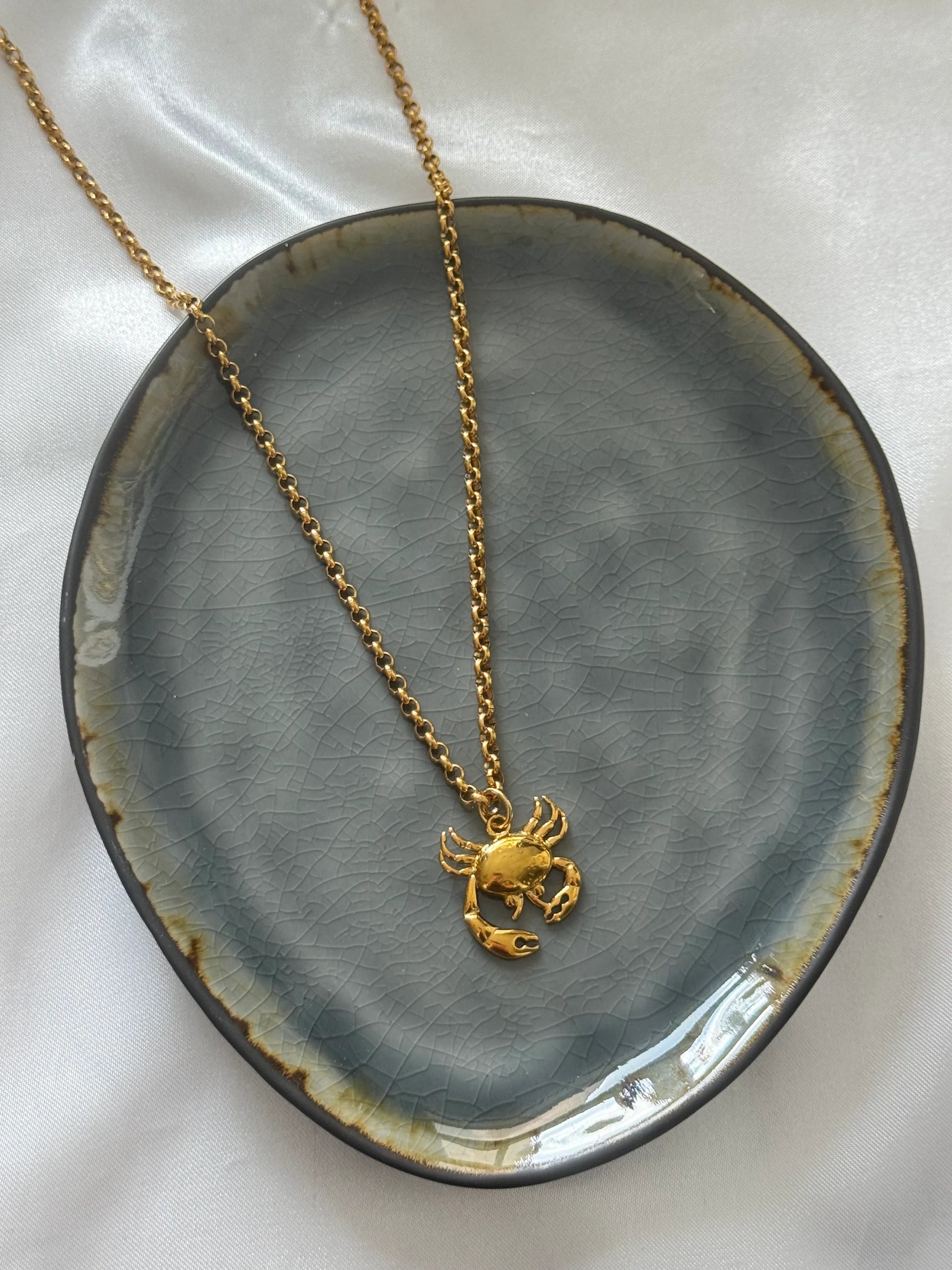 ‘KRAB’ ketting - goud/zilver