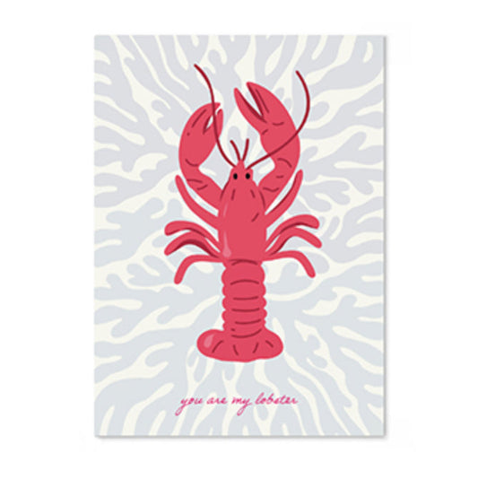 ‘YOU ARE MY LOBSTER’ kaartje