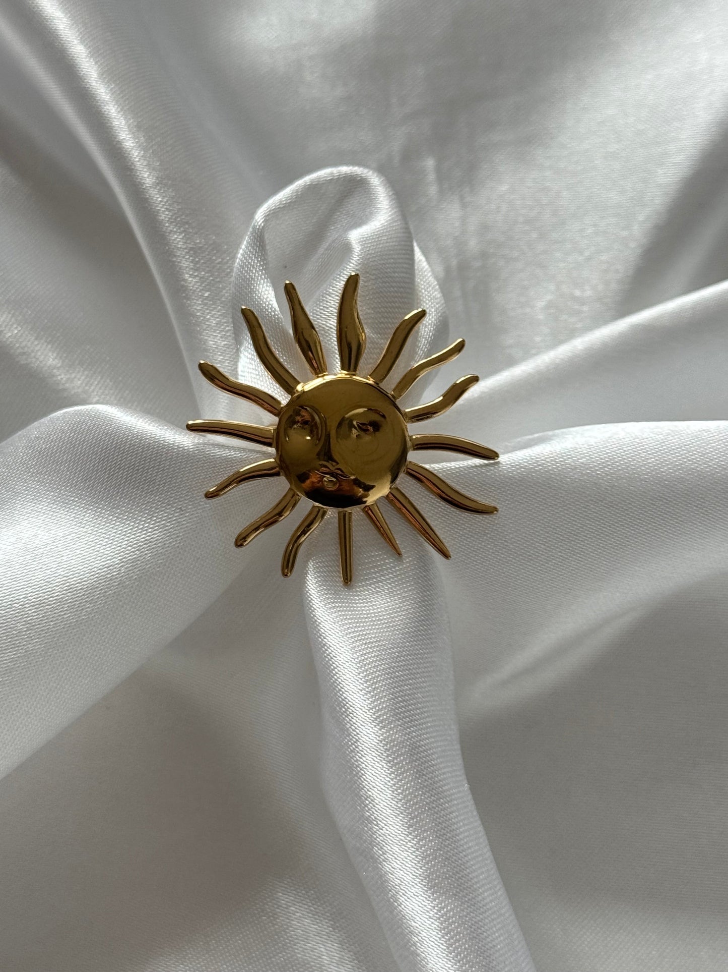 ‘HAPPY SUNSHINE’ ring - goud/zilver