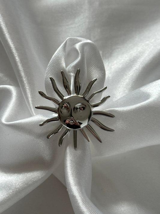 ‘HAPPY SUNSHINE’ ring - goud/zilver