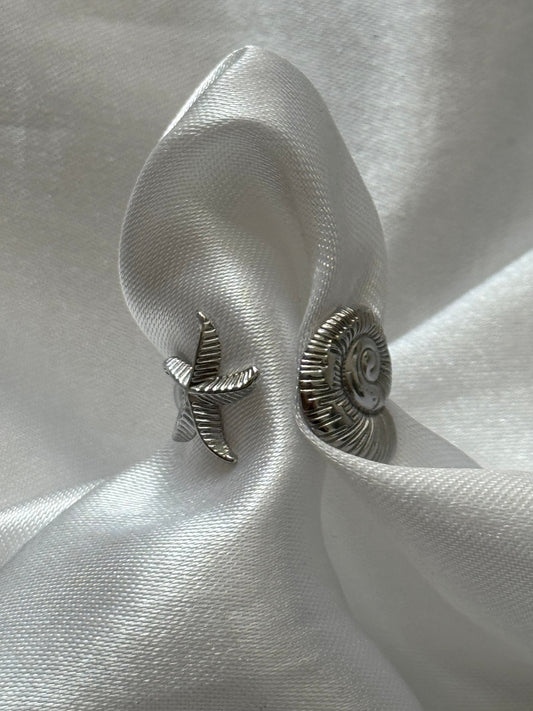 ‘BEACH DAY’ ring - zilver