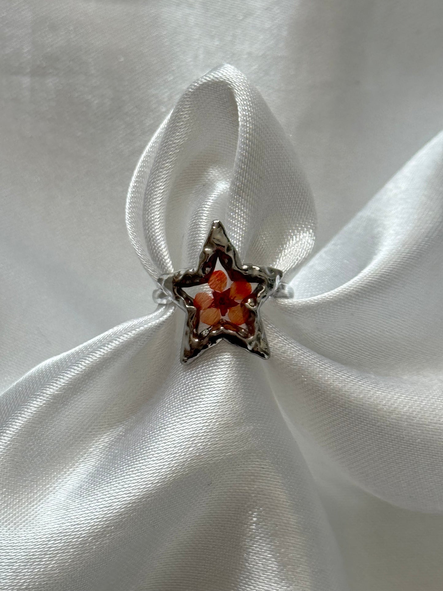 ‘LOVELY STAR’ ring - goud/zilver