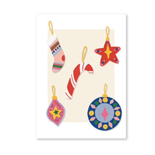 ‘XMAS DECORATION’ kaartje