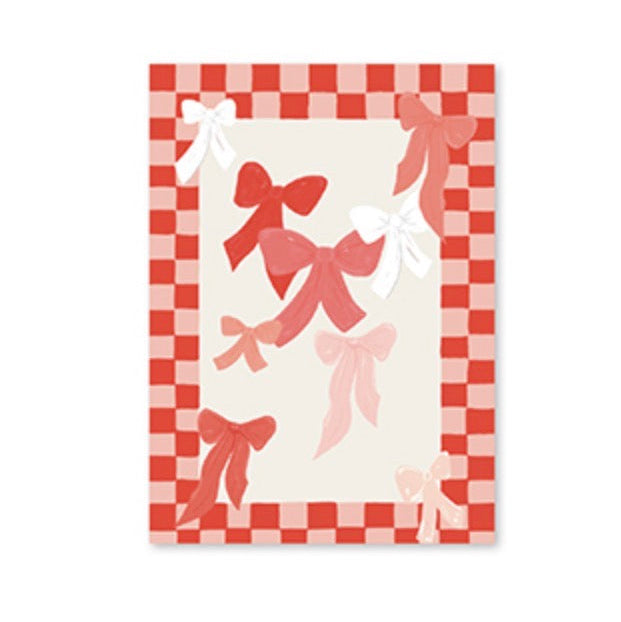 ‘PINK BOWS’ kaartje