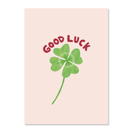 ‘GOOD LUCK’ kaartje