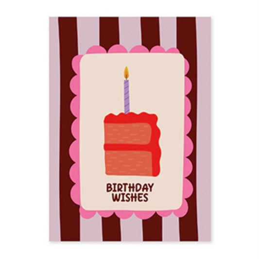 ‘BIRTHDAY WISHES’ kaartje