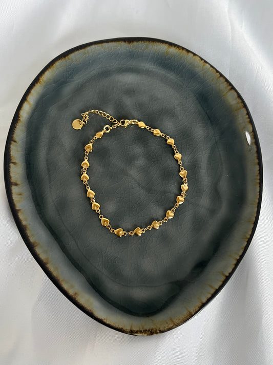 Cato enkelbandje - goud/zilver