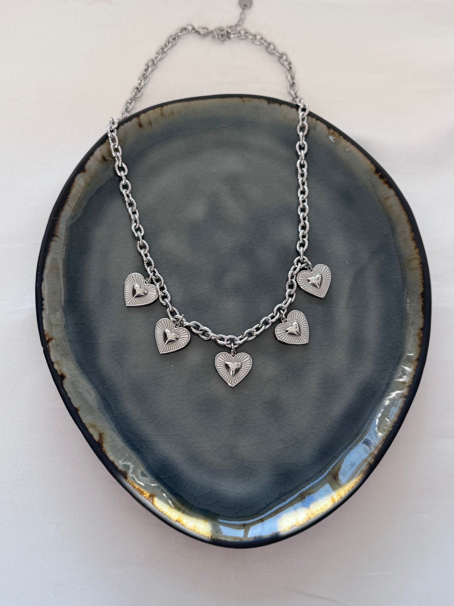 ‘I LOVE YOU’ ketting - zilver